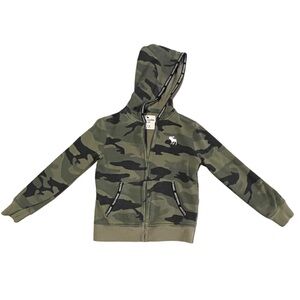 Boys Abercrombie Kids Camouflage Hoodie Size 7/8